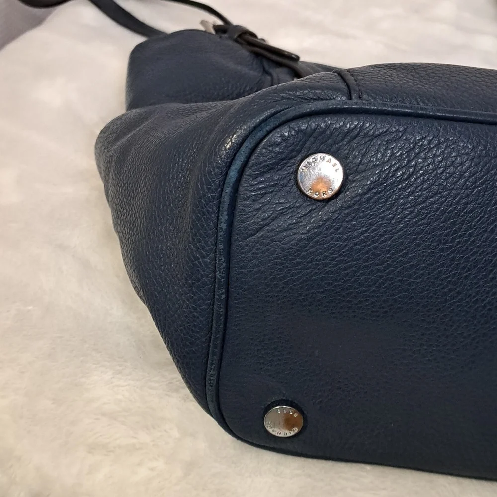 Michael Kors- Authentic Navy Leather Bag